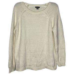 NWOT Eddie Bauer Womens Sweater‎ Size Large Cream